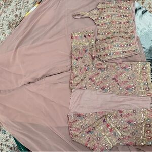 Embellished Pink Traditional Outfit